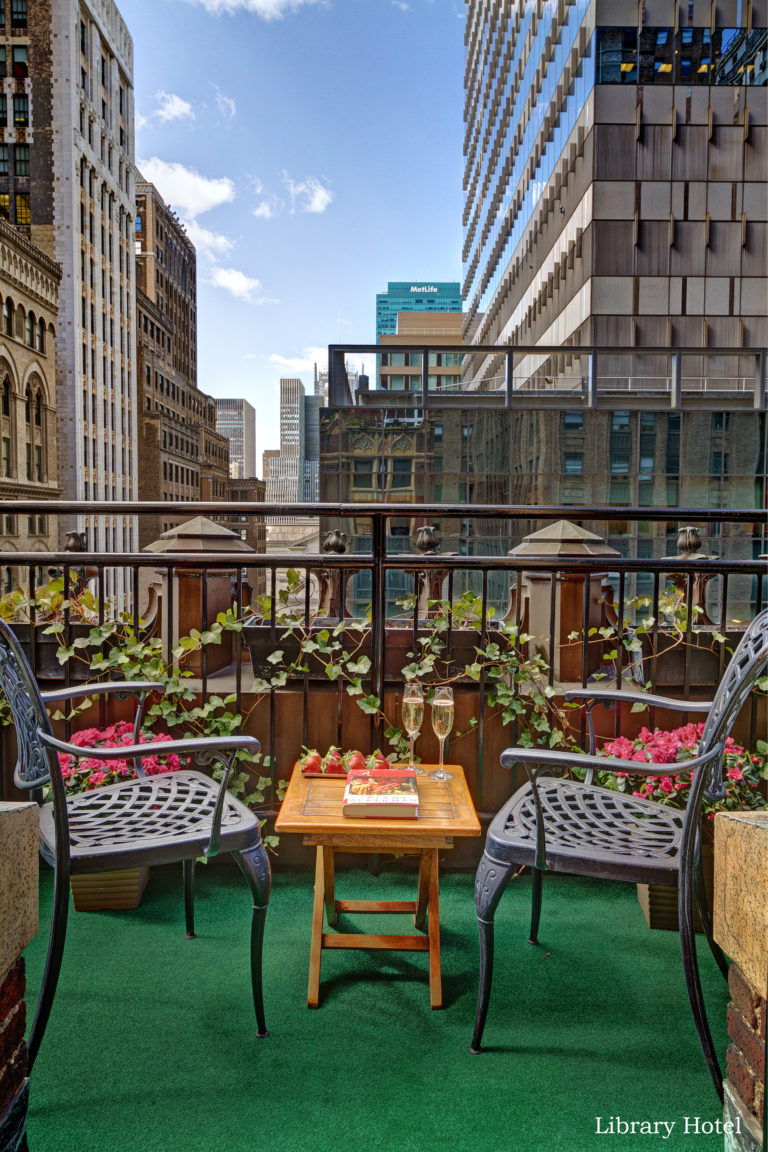 Love Room Terrace Library Hotel NYC